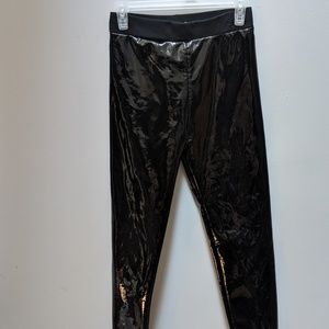 Black Faux Leather Legging